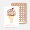 Ice Cream Social Summer Party Invitations - Bronze