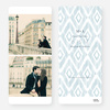 Ikat Pattern Save the Dates - Blue
