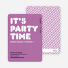 It’s Party Time Invitation - Lavender