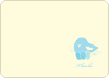 Notecards for the ‘Nesting Mother Invitations’ cards. - Baby Blue