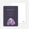 King Kang Birthday Invite - Midnight Blue