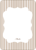 Personal Stationery for Baby Pin Shower Invitation - Beige