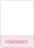 Notecards for the ‘Gingham Announcement’ cards. - Baby Pink