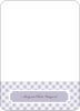 Notecards for the ‘Gingham Announcement’ cards. - Lilac
