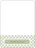 Notecards for the ‘Gingham Announcement’ cards. - Light Sage