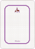 Thank You Card for Classic Giraffe Baby Shower Invitation - Violet