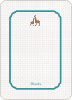 Thank You Card for Classic Giraffe Baby Shower Invitation - Teal