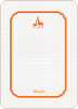 Thank You Card for Classic Giraffe Baby Shower Invitation - Carrot