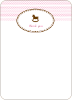 Note Cards: ‘Classic Rocking Horse’ cards. - Cotton Candy