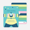 Korean Dol First Birthday Invitations - Green