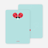Ladybug Love Personal Stationery - Blue