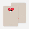 Ladybug Love Personal Stationery - Beige
