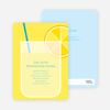 Lemonade Stand Party Invitations - Royal Blue