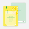 Lemonade Stand Party Invitations - Emerald Green