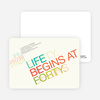 Life Begins at Forty: 40th Birthday Invitations - Multi