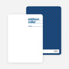 Linear Name Cards Personal Stationery - Cobalt