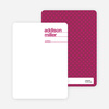 Linear Name Cards Personal Stationery - Magenta