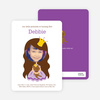 Little Princess Photo Card Birthday Invitations - Grape Coconut