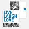Live, Laugh & Love Valentine’s Day Cards - Blue