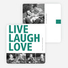Live, Laugh & Love Valentine’s Day Cards - Green