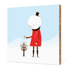 Whimsical Snowman Wall Art - Chili Pepper