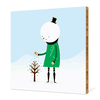 Whimsical Snowman Wall Art - Shamrock