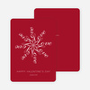 Love Flower Personalized Note Cards - Radiant Red