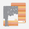 Loving Trees and Nature Birthday Party Invitations - Orange