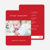 Lucky Red Egg Invitations - Red