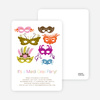 Mardi Gras Party Invitations - Violet