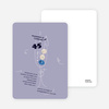 Martini-Themed Party Invitation - Grey Purple