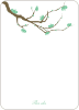 Notecards for the ‘Flower Wedding Shower’ cards. - Emerald Green