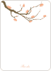 Notecards for the ‘Flower Wedding Shower’ cards. - Apricot