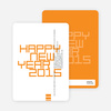 Modern and Bold New Year’s Party Invitations - Orange