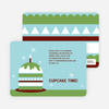 Modern Birthday Cake Invitation - Apple Green