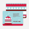 Modern Birthday Cake Invitation - Cherry