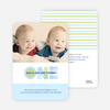 Modern Blue 1st Birthday Invitation - Baby Blue