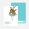 Modern Bouquet Announcement and Invitation - Coffee