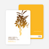 Modern Bouquet Announcement and Invitation - Coffee