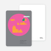 Modern Cityscape Moving Announcements - Baked Pink