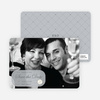 Modern Classic Save the Date Photo Cards - Silver