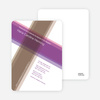 Modern Cross Baptism Invitations - Purple