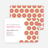 Modern Dol Flowers Invitations - Red