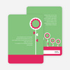 Modern Flower Baby Shower Invitation - Bright Green