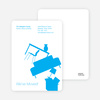 Modern Furniture Change of Address Card - Cyan
