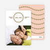 Modern Garland Eco Friendly Save the Date Photo Cards - Peach Sorbet