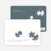 Modern Goldfish Themed Save the Date Cards - Slate Grey