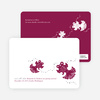 Modern Goldfish Themed Save the Date Cards - Crimson