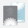 Modern Lily Lotus Bridal Shower Invitations - Green