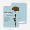 Modern Maternity Baby Shower Invitations - Cocoa